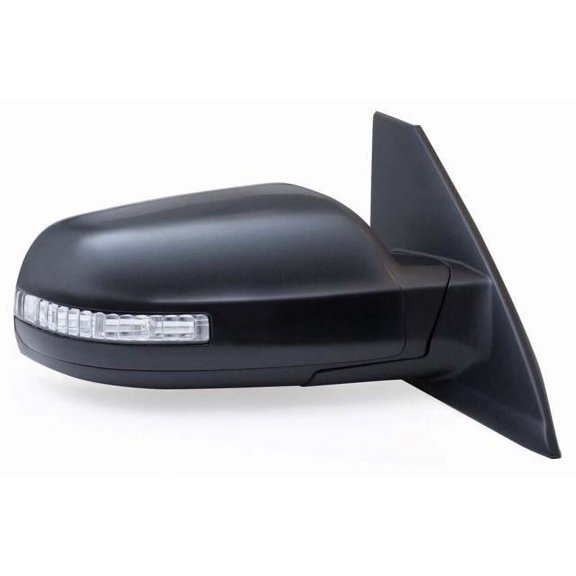 68593N - Fit System Passenger Side Mirror For 08-13 Nissan Altima Coupe, W/ Turn Signal, Black, Ptm Cover, Foldaway, Power