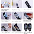thumbnail image 4 of 10 Rolls Metallic Color Holographic Nail Foil Transfer Sticker Roll Set, Mix-Pattern Nail Art Stickers, Wraps Decals Starry Sky Manicure Kit,Gold, Silver, Rose Gold (1.03inchs39.37inchs), 4 of 7