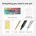 thumbnail image 4 of Artistro Watercolor Portable Paint Set in Travel Box For Kids and Adults, 48 Count, 4 of 6