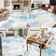 thumbnail image 5 of Rectangle Area Rugs 5 x 7 Ft, Coastal Blue Non-Slip Residential Carpet, Ocean Coral Starfish Jellyfish Seahorse Indoor Crawling Mats Runner Rugs for Living Room/Dining Room/Bedroom, 5 of 8