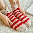 thumbnail image 6 of Xmas Soft Fluffy Plush Slipper Socks - Fuzzy Animal Fleece Socks, Cozy Christmas Stocking Stuffers for Women Teen, 6 of 7