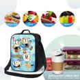 thumbnail image 4 of Cuphead Characters Insulated Lunch Bag Portable Thermal Lunchbag Reusable Bento Tote Bag Snack Bags, 4 of 9