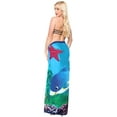 thumbnail image 6 of HAPPY BAY Chiffon Women Beach Wrap Summer Bikini Wraps Sarong Sheer Cover Ups for Swimwear One Size Aqua, Cartoon Fish, 6 of 6
