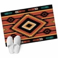 thumbnail image 2 of Aztec Southwest Bathroom Mats 2x3 FT, Non Slip Small Kitchen Mat, Orange Black Boho Tribes Abstract Washable Soft Backed Front Door Throw Rugs Non-Shedding Indoor Outdoor Doormat for Entryway Sink, 2 of 8