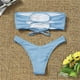 thumbnail image 4 of WILLBEST Traje de Baño de Dos Piezas Para Mujer, Bikini Con Cintura Alta, Control de Barriga, Traje de Baño, Tankinis, Conjunto de Trajes de Baño, Conjunto de Tankinis, 4 of 4