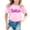 Pink, variant on YUEHUA Girls Tops Size 12 Adorable Family Matching Birthday Shirts for Girls Cute Graphic Tees Party Outfits Toddler Toddler Girl Tees and Shirts, Size 12-13 Years