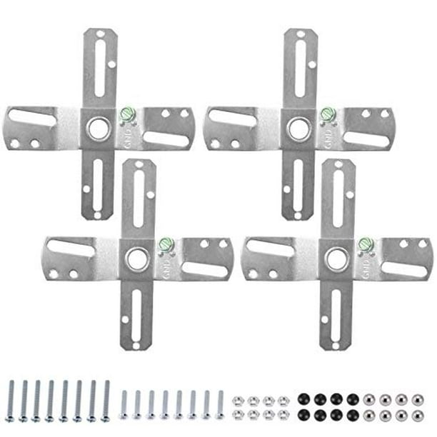 Alpurple 4 Set Cross Shaped Universal Light Fixture Crossbar Lighting With S And Nuts Off Swiv For Mount Wall Close To Ceiling Installation Com Off Swiv Crossbar For Mount Wall Light, Ceiling Light Cap Nut
