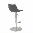 thumbnail image 3 of Tabouret de Bar Réglable en Gris et Acier Inoxydable, 3 of 4