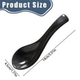 thumbnail image 3 of Ceramic Asian Soup Spoon,Japanese Retro Ceramics Soup Spoon,Long Handle Perfect Depth Spoon for Japanese Ramen Noodles,Chinese Dumpling,Pho,Miso,Wonton,Dishwasher Safe, 3 of 6