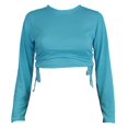 thumbnail image 2 of Ketyyh-chn99 Women Blouse Tunic Blouse for Women 2024 Long Sleeve Tops Sky Blue,L, 2 of 3
