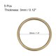 thumbnail image 2 of Uxcell Hebilla O-Ring para Bolsas de Hardware Accesorios de Manualidades DIY Aleación de Zinc Multicolor 5pcs Tono Bronce 1.38'', 2 of 3