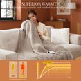 thumbnail image 4 of U by Bedsure Heated Blanket Electric Full, Flannel Electric Blanket, with 10 Time Settings, 6 Heat Settings, and 8 hrs Timer Auto Shut Off, Natural, 4 of 6