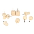 thumbnail image 3 of Wood Pushpins, Easy Removal Wooden Push Pin Sturdy Durable 30 Pieces Cute Design With Box For Map For Corkboard For Photo, 3 of 8