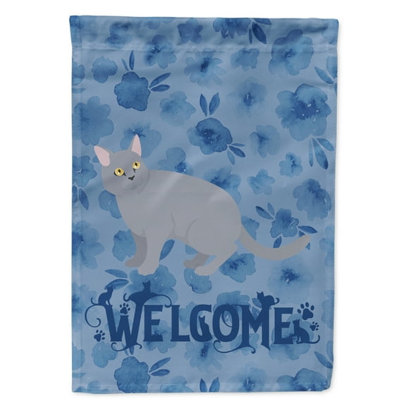 Carolines Treasures CK4885GF European Shorthair 3 Cat Welcome Flag Garden Size Small multicolor
