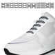 thumbnail image 4 of Jormftte - Cordones elásticos sin atar para niños y adultos, 16 unidades, de silicona gris, planos, sin atar, para zapatillas deportivas y zapatillas para correr, 4 of 5
