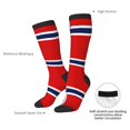 thumbnail image 5 of Norway Flag Knee High Socks for Women Long Leg Warmers Socks, 5 of 7