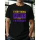 thumbnail image 1 of Playera de Manga Corta con gráfico Favorito de Run Camisa para HombreMens Everything Hurts Vibrant Graphic Print T-shirt - Comfortable Short Sleeve Style for Casual Summer Wear - Perfect for Males L, 1 of 7
