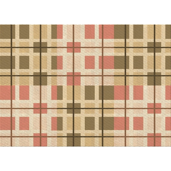 Ahgly Company Machine Washable Indoor Rectangle Transitional Brown Gold Area Rugs, 2' x 3'