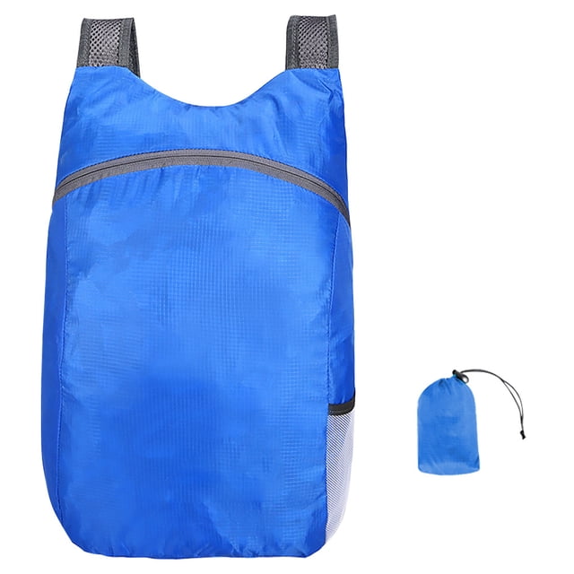Soidarity para acampar al aire libre, plegable, impermeable, bolsa de nailon, senderismo, viajar, plegable, azul Type3 NO3 Soidarity OD000727-03