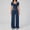 Navy, variant on PISONIC Women Two Piece Workout Sets Short Sleeve T-Shirt Matching Butt-lifting Flare Leggings Gym Yoga Outfits