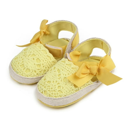 

Hunpta Toddler Shoes Toddler Boys Hollow Prewalker Light Baby Shoes Girls Comfortable Bow Walking Baby Shoes