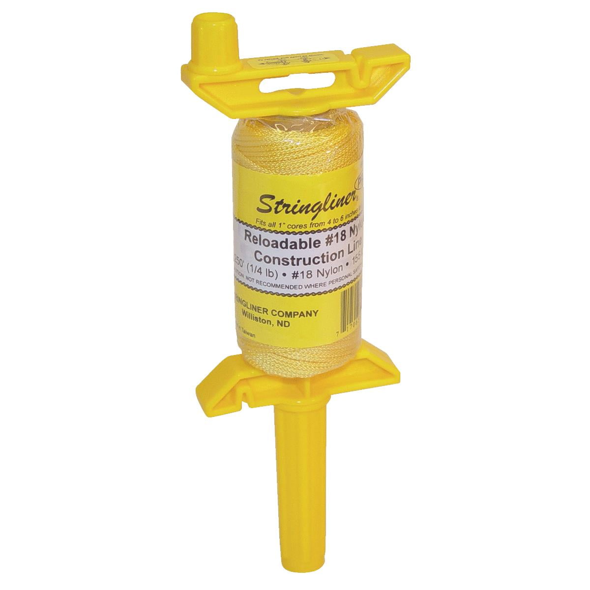 Stringliner PRO 250 Ft. Yellow Braided Nylon Mason Line Reel 25150