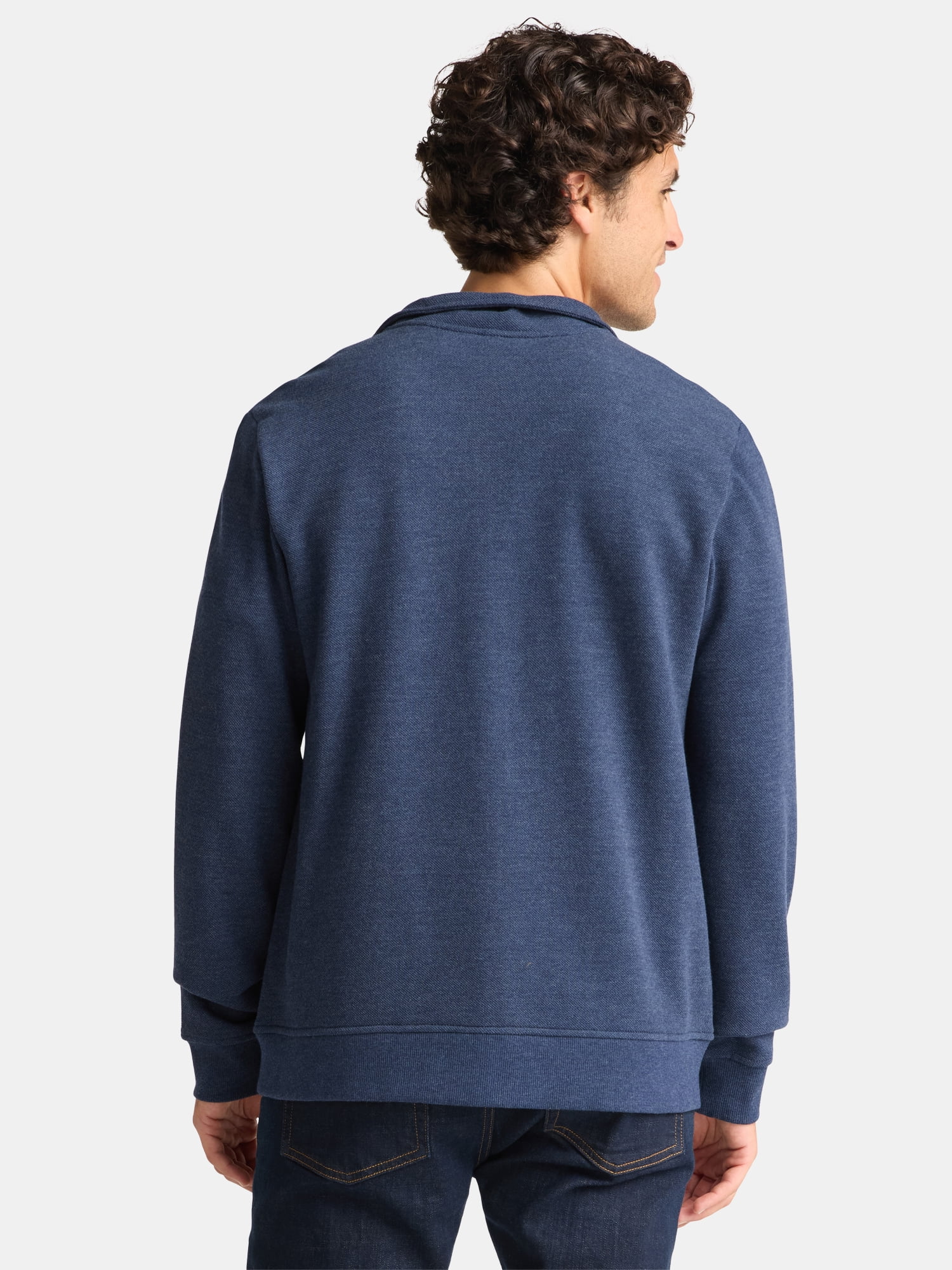 George Men's and Big Men's Full Zip Knit Jacket, Size XS-3XL