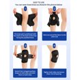 thumbnail image 6 of Hsing Knee Brace for ACL MCL Support, Meniscus & Arthritis Pain Relief, Adjustable Compression Stabilizer (Black, Medium), 6 of 6