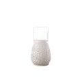 thumbnail image 1 of Urban Trends Collection 23307 Metal Round Bellied Lantern with Top Handle & Circled Pinhole Pattern Design Body, Painted White - Small, 1 of 1