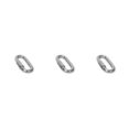 thumbnail image 2 of Ruiboury D Shaped Buckle Fast Release Screw Locking Carabiner Chain Connector M8 3Set, 2 of 6