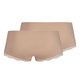 thumbnail image 2 of SKINY braguitas para mujer, pack de 2 - Cheeky Panty DP, Classic Cotton, encaje, algodón elástico Beige 2XL (XX-Large), 2 of 5