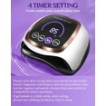 thumbnail image 4 of Gugusure Lámpara de uñas LED UV, secador de uñas de 180 W para esmalte de gel con pantalla LCD, sensor automático y 4 ajustes de temporizador, lámpara de curado de gel profesional con 42 cuentas LED p, 4 of 5