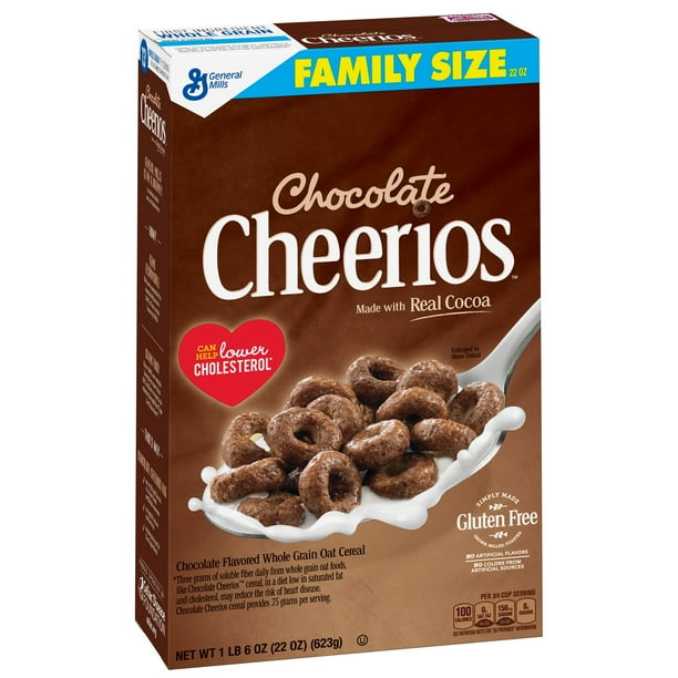 Chocolate Cheerios Gluten Free Breakfast Cereal, 22 oz