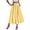 Yellow, variant on Qiopertar Women's Striped High Waist A-Line Ankle Skirt Spring Summer Casual Beach Vacation Flowy Elastic Waist Skirt, Navy M