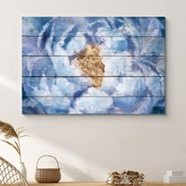 PixonSign Canvas Print Wall Art Blue and Violet Carnation Botanical Wilderness Illustrations Modern Art Glam Portrait Colorful Multicolor Ultra for Living Room, Bedroom, Office - 32x48