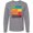AC-Heather Grey, variant on Inktastic Eat Sleep Trains Repeat Long Sleeve T-Shirt