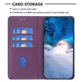 thumbnail image 3 of Decase Cover For Samsung Galaxy S23 Plus,Shockproof PU Leather Book Folding Flip Folio Case with Card Holders Kickstand Magnetic Closure TPU Inner Shell Protective Cover for Women Men,purple, 3 of 6