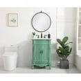 thumbnail image 6 of Elegant Decor Danville 24" Solid Wood Single Bathroom Vanity in Vintage Mint, 6 of 8