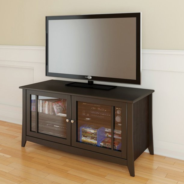 Elegance Espresso TV Stand, for TVs up to 55"