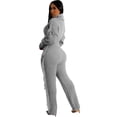 thumbnail image 3 of YUHAOTIN Sweatsuit Outfits for Women 2 Piece Set Fashionable Casual Solid Color Knitted Long Sleeve Turtleneck Fringe Sweater Set Track Suit for Womens Fall Fashion 2024, 3 of 8