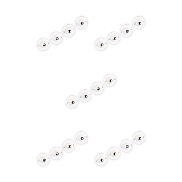 Wosthever Ruedas para muebles de 4 piezas, ruedas autoadhesivas de plástico y acero inoxidable, polea pegajosa, Mini giratoria portátil para el Type2 NO2