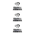 thumbnail image 4 of maskred 580pcs Professional Retaining Rings External Circlip Stainless Steel Wear-resistant Snap Ring E-type Clamp Washing Machine Black 3Set, 4 of 6