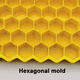 thumbnail image 3 of Bandeja para hielo, bandeja para hacer hielo hexagonal, incluye 2 bandejas, 3 of 5