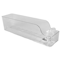 Soimiss Fridge Organizer Water Bottle Organizer Transparent Acrylic 1Pcs