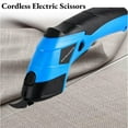 thumbnail image 5 of BINGLI Power Cordless Electric Scissors Fabric Cutter for Crafts, Box, Sewing, Carpet, & Scrapbooking - Heavy Duty Rotary Shears Cutting Tool - Automatic Cardboard Cutter Fabric Scissor, 5 of 8