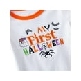 thumbnail image 6 of Inevnen 3pcs Newborn Baby Girls Princess Romper Outfit My 1st Halloween Tutu Skirt with Headwear, 6 of 7