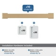 thumbnail image 3 of Amerock Bridgeport 5-1/16 inch (128mm) Center-to-Center Champagne Bronze Cabinet Pull - 10 Pack, 3 of 5