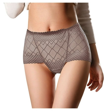 

Womens Lace Panties Coffee No Trace Briefs 1-Pack