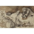 thumbnail image 2 of Jacek Malczewski 14x11 Black Ornate Wood Framed Double Matted Museum Art Print Titled: Death of Ellenai - Sketch Inspired by the Poem 'Anhelli' by Juliusz Słowacki (1877), 2 of 5