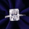 thumbnail image 4 of solitaire jewels 5CT Radiant Moissanite Solitaire Engagement Ring For Women, 18K Rose Gold, 4 of 9